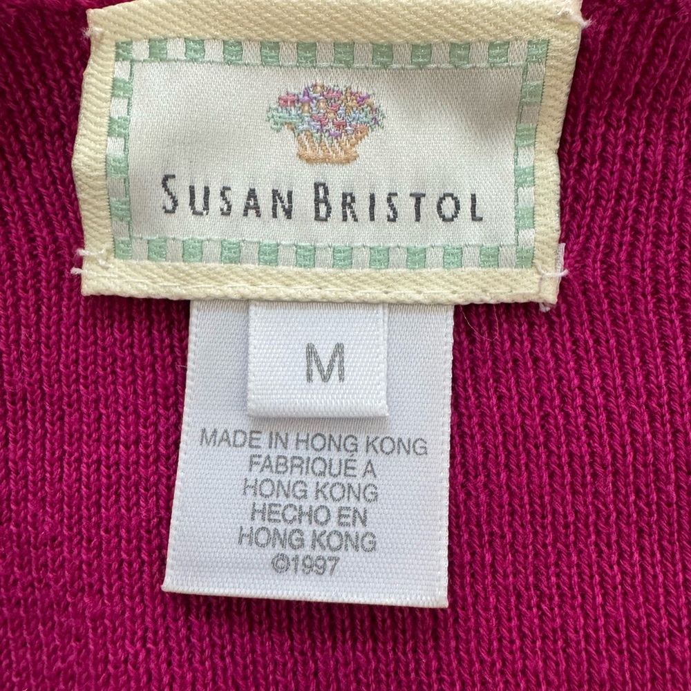 Susan Bristol Purple and Navy Cardigan - Picture 6 of 8